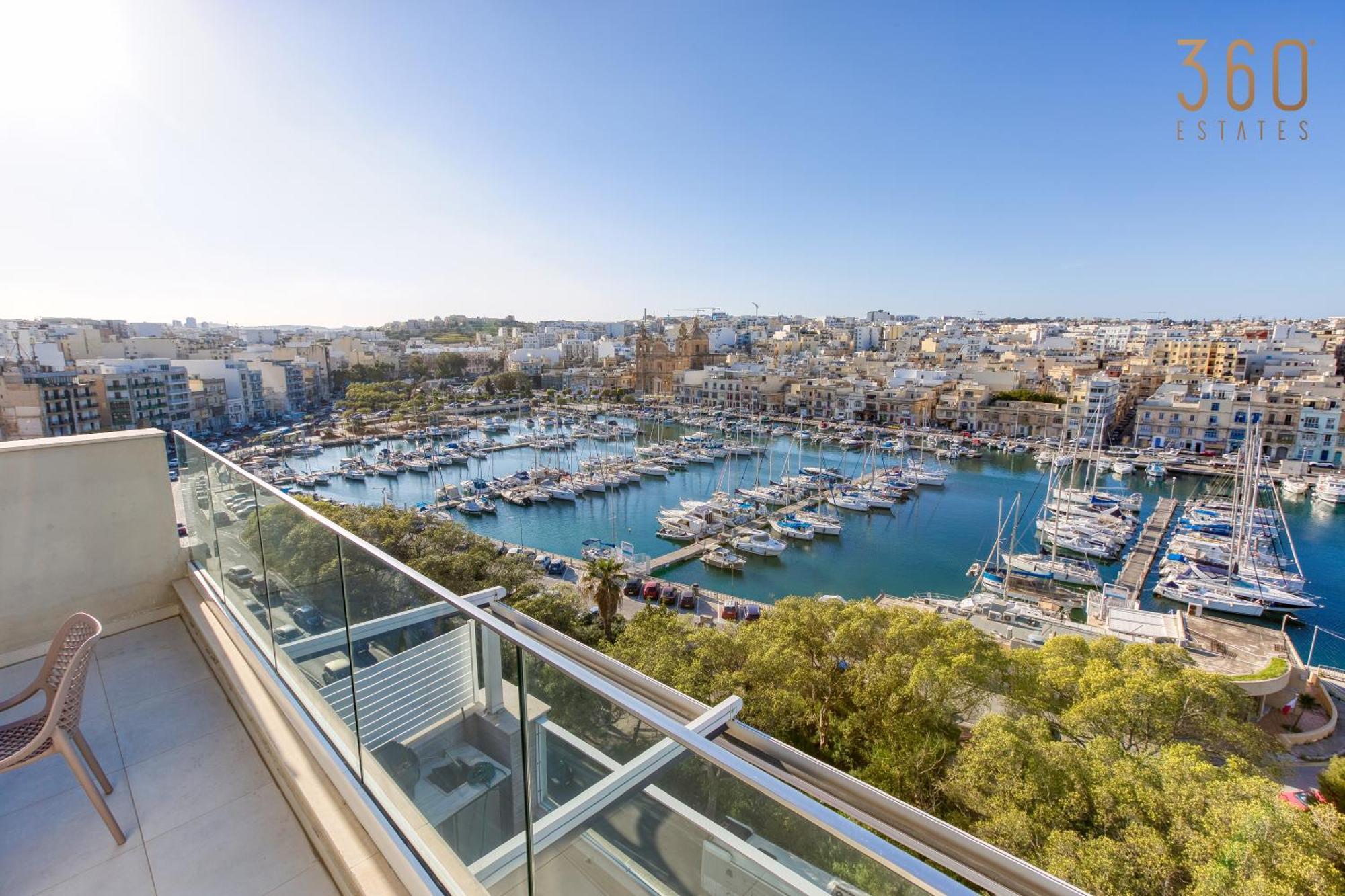 Modern 3br With Stunning Marina View In By 360 Estates Pietà